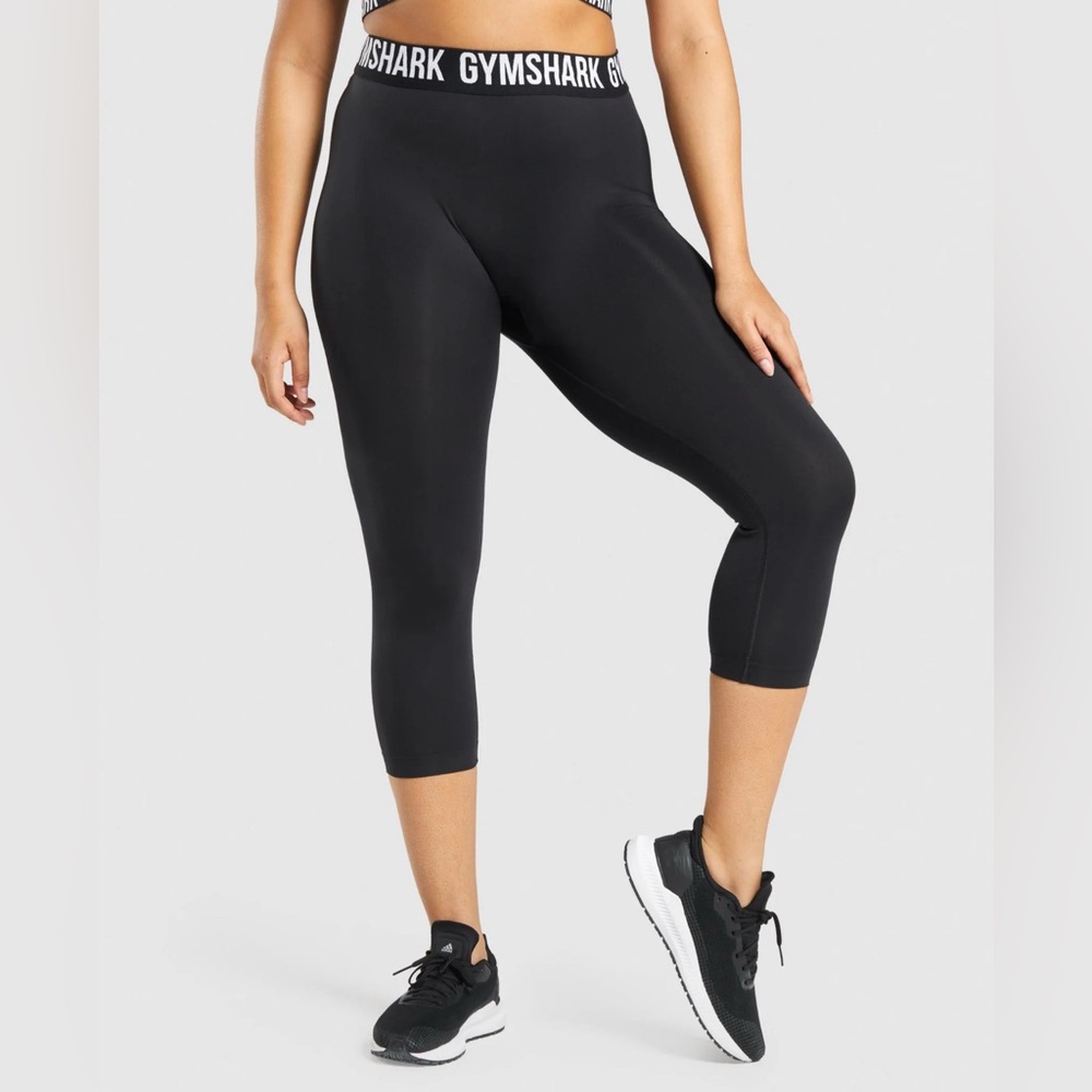 Gymshark Black High-Waisted Capri Leggings